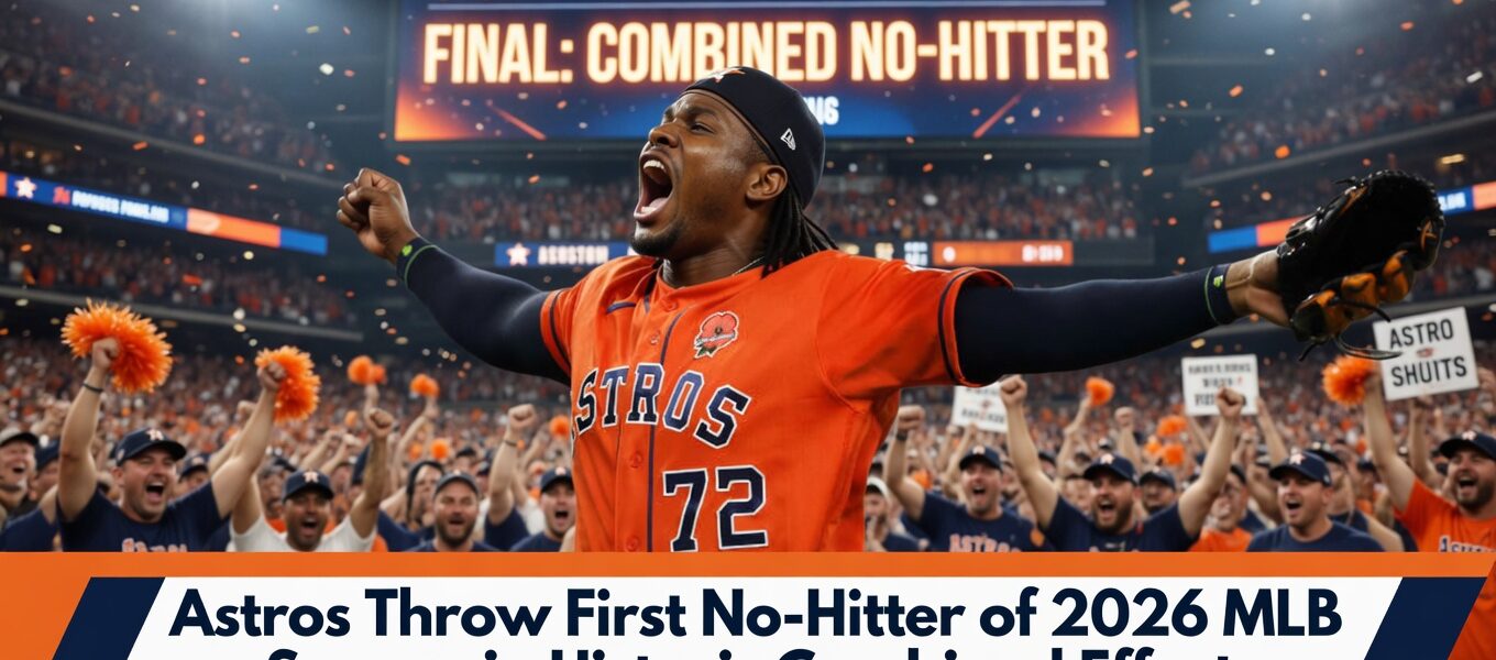 Astros Throw First No-Hitter of 2026 MLB Season in Historic Combined Effort