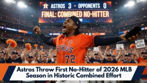 Astros Throw First No-Hitter of 2026 MLB Season in Historic Combined Effort