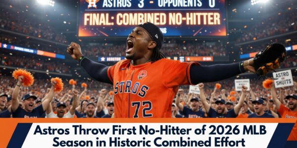 Astros Throw First No-Hitter of 2026 MLB Season in Historic Combined Effort
