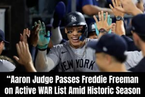 Aaron Judge Passes Freddie Freeman on Active WAR List Amid Historic Season