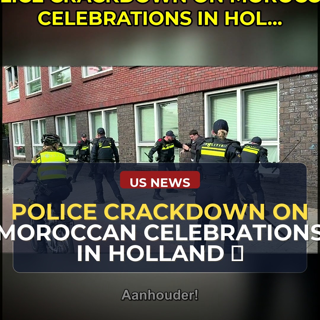 Web Headline: Dutch Police Clash with Moroccan Protesters: Witnesses Describe Scene, Citing 