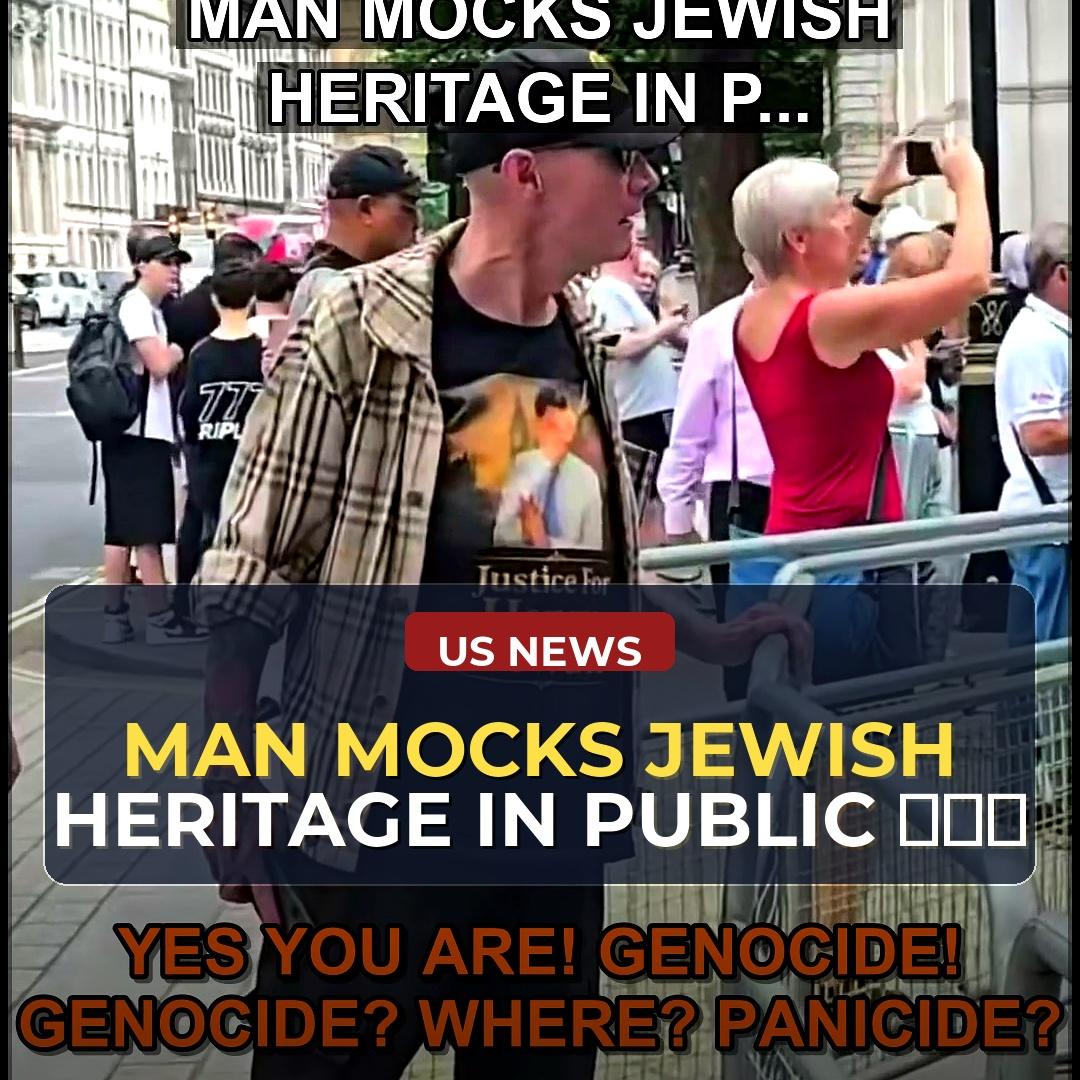 Tensions Rise as Protester Confronts Man Wearing Concentration Camp Uniform Outside British Government Building: A Discussion on Hate and Historical Mockery