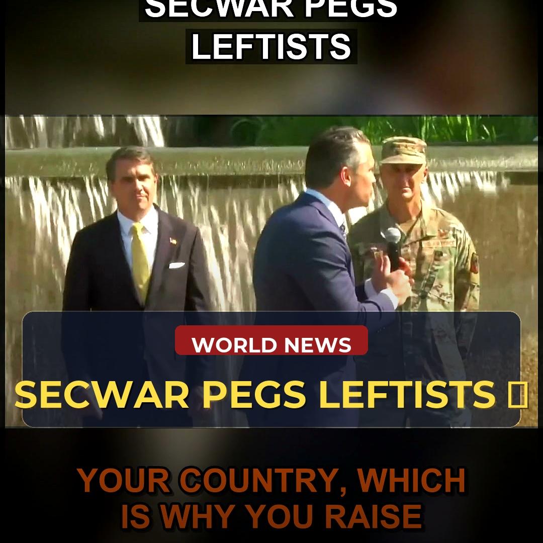 SecWar Hegseth Tells Off Anti-American Protestors: 