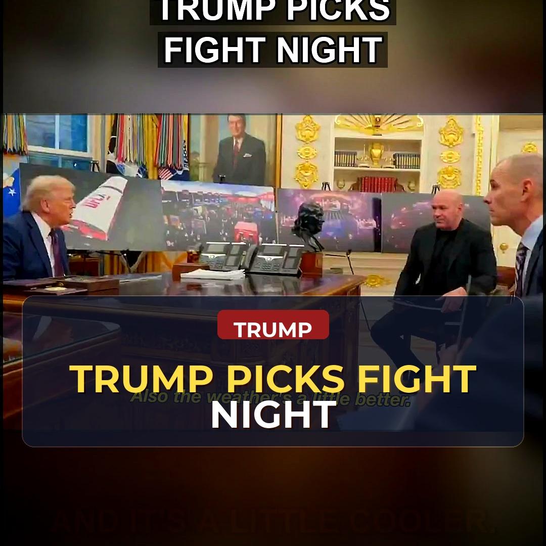 New Footage Shows How President Trump And The Ufc Picked The Date For The Ufc