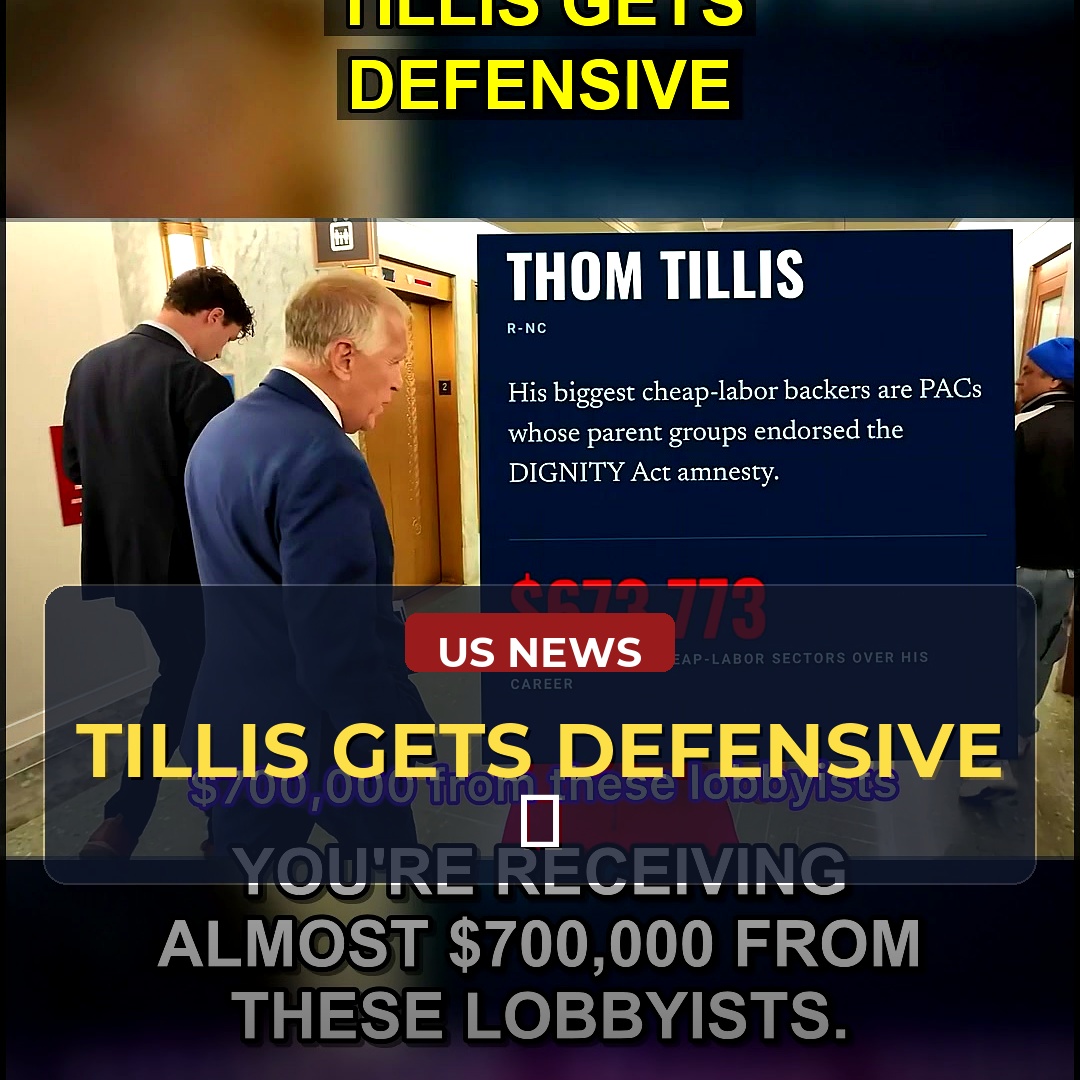 Senator Tillis Confronted on Vote against Save America Act: Is His Policy Decision Tied to $700,000 in Lobbyist Donations?