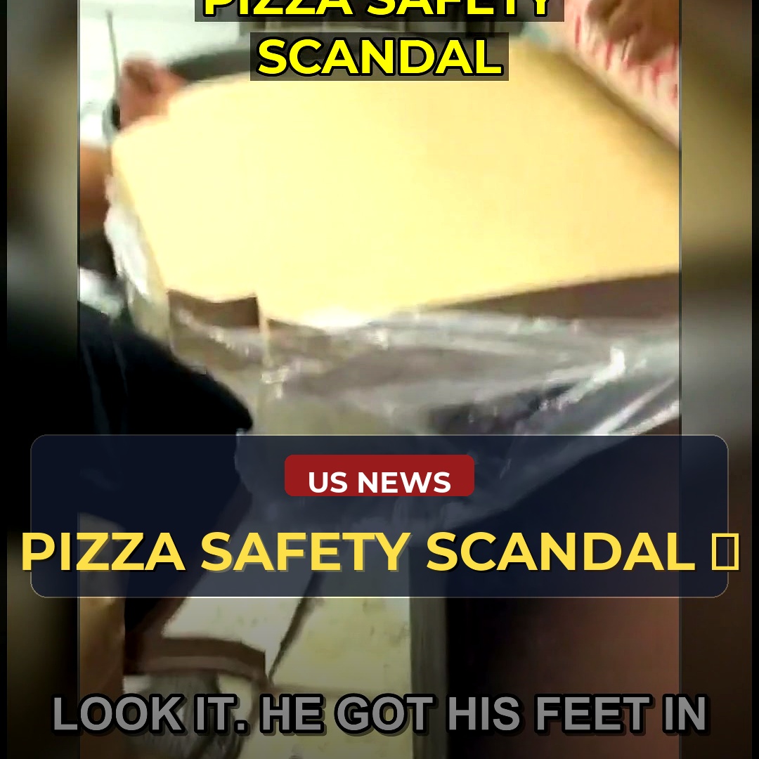 Shocking Pizza Shop Contamination Raises Eyebrows: Employee Caught with Bare Foot on Equipment - A Warning to Consumers