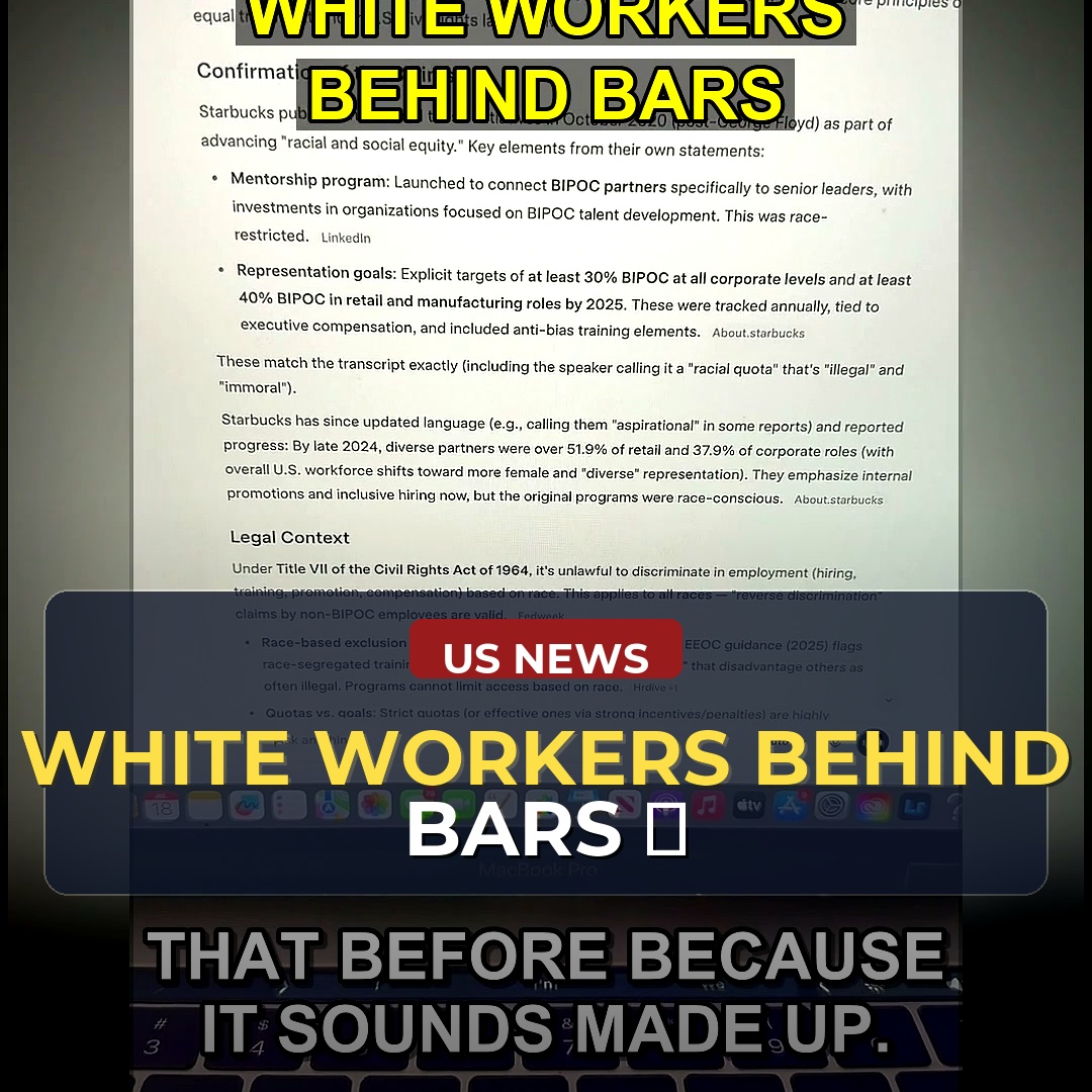 Headline: Starbucks Faces Backlash Over Racial Quotas and Training Programs for Employees: What Does This Mean for Corporate Diversity and Hiring Practices?
