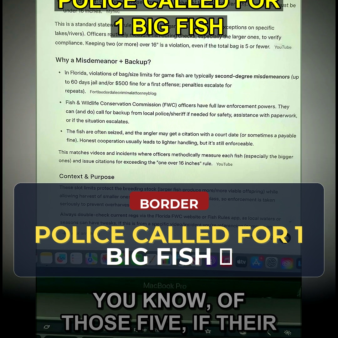 A Frightening Example of Overzealous Enforcement: Man Fined and Jailed for Keeping a 16-Inch Fish