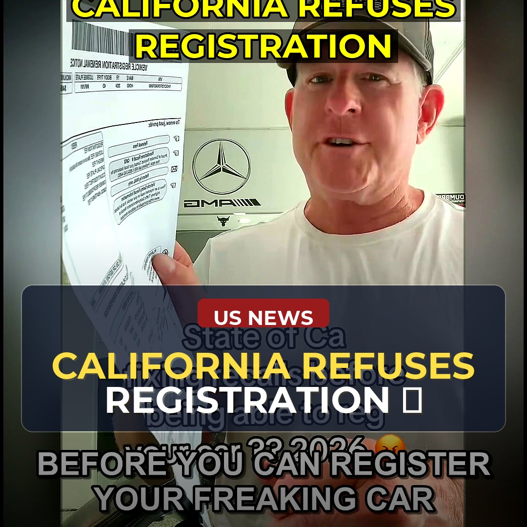American Has A New 2024 Vehicle And Is Trying To Renew His Registration In California