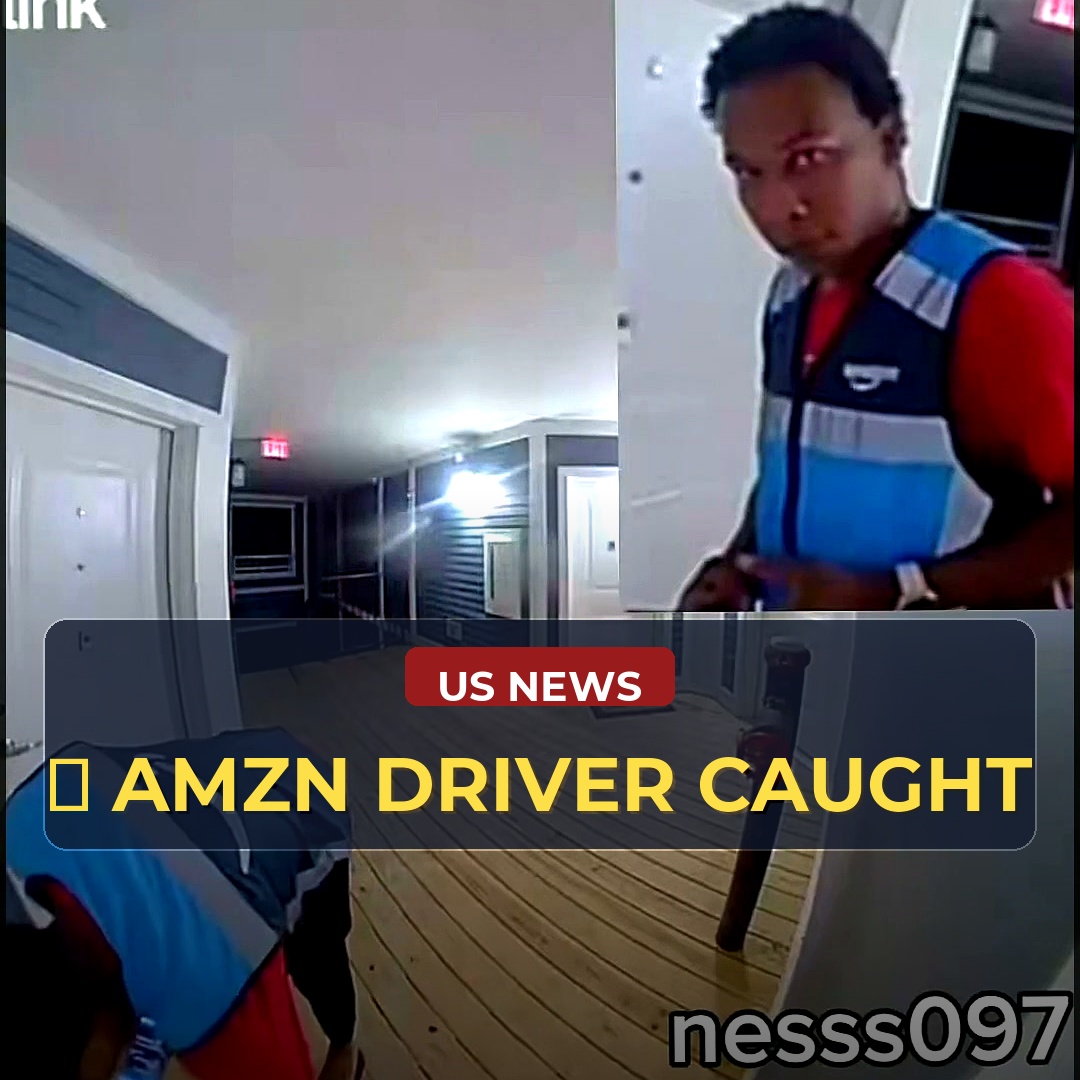 Amazon Delivery Driver Caught on Camera Making Bizarre Move While Handling Package, Fueling Fears of Package Theft