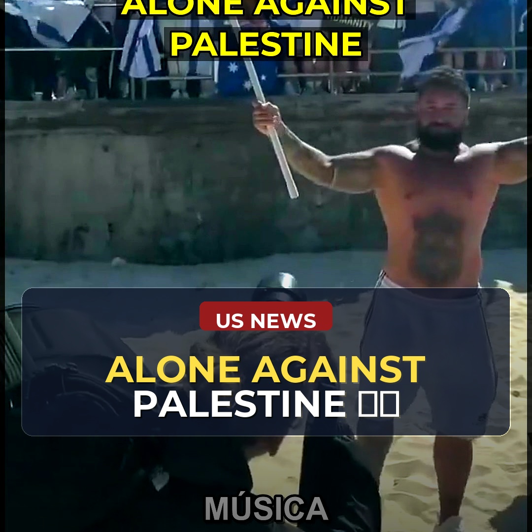 Standing Alone with a Flag: How One Person's Pro-Palestine Protest Sparked a Wave of Controversy and Division