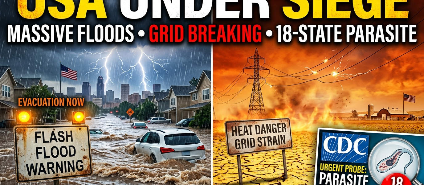 US Under Siege: 60 Million Braced for Catastrophic Floods While CDC Races to Contain Severe 18-State Parasite Outbreak