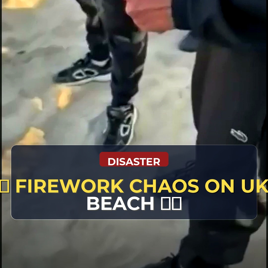 Clip Shows Fireworks Being Set Off on Crowded UK Beach Amid Shouts; Viewers Question Public Order and Cultural Tensions