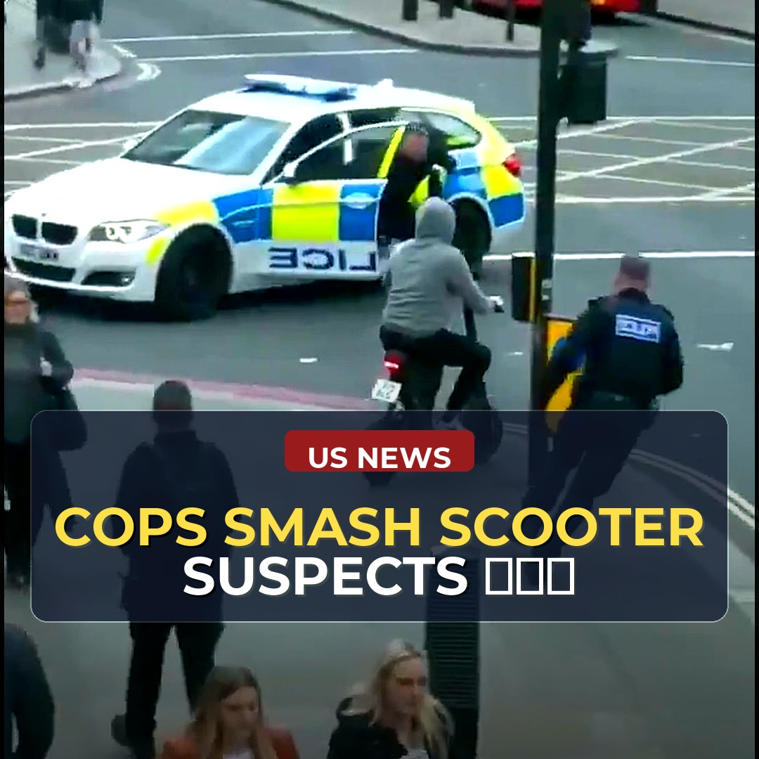 Footage Shows Police Vehicles Used to Stop Suspected Scooter Thieves in London, Raising Questions About Pursuit Guidelines and Public Safety