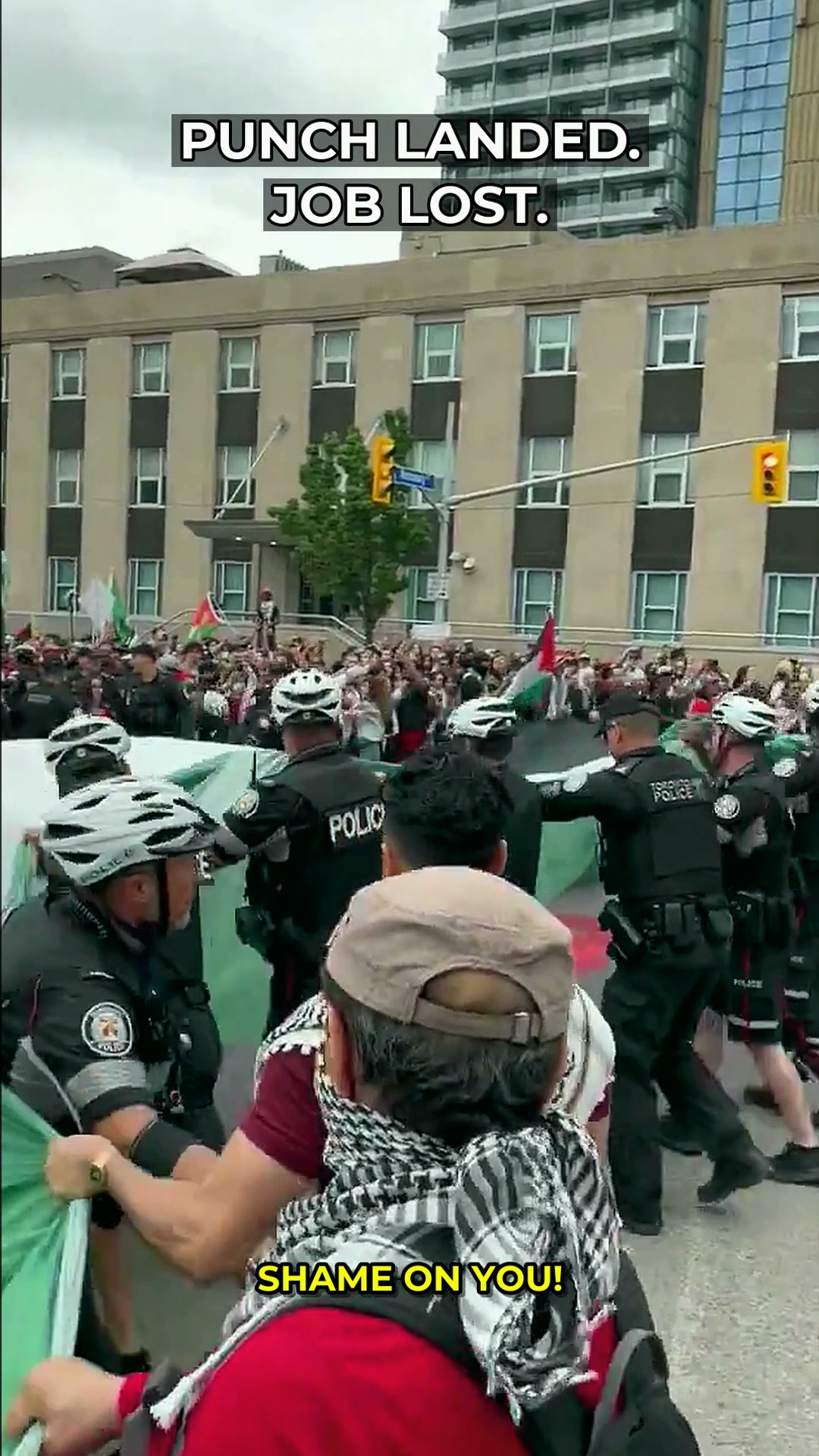 The Moment a Toronto Protest Turned Violent: Who Answers for the Punch?
